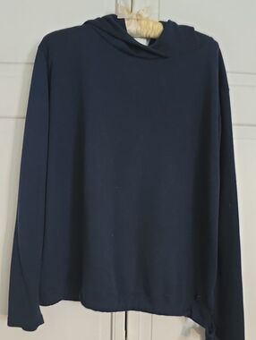 Helly Hansen Womens Navy Crewneck Hooded Pullover Size Large